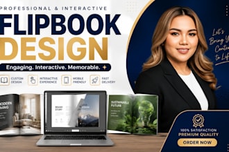 design a professional interactive flipbook for magazines, catalogs and brochures