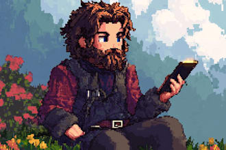 make a pixel art character