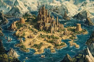 create fantasy, retro and vintage maps