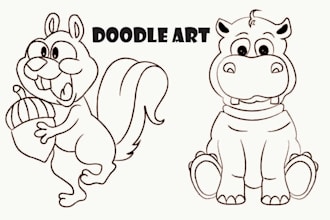 draw simple doodle illustration