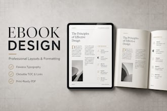 provide professional ebook design and layout formatting