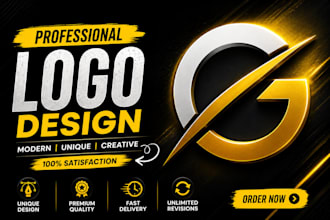 make modern logo design for social media and business