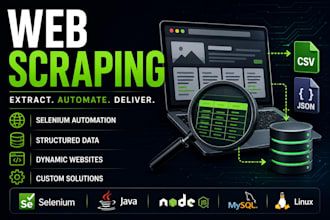 scrape websites and extract structured data