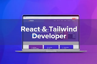 build a responsive react and tailwind website