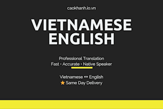 translate vietnamese to english or englist to vietnamese
