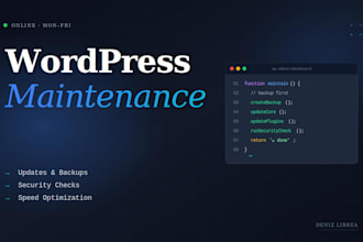 maintain and update your wordpress website