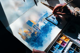 paint watercolor illustration and watercolor art
