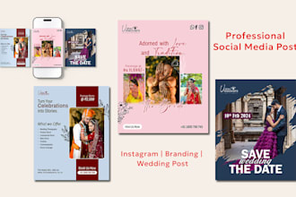 design social media posts for event and photography agencies