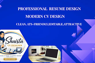 design a professional  CV and resume
