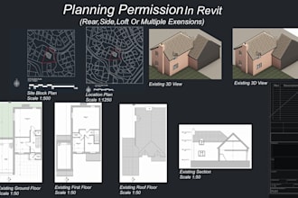 create UK planning permission drawings in revit
