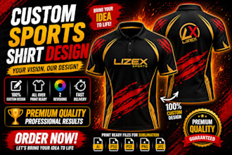 design custom sublimation polo shirts and jerseys