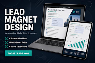create interactive lead magnet and PDF ebook design