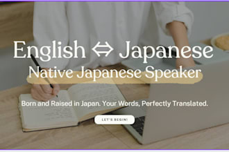 native japanese speaker for english and japanese translation