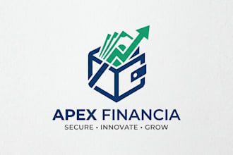 design a modern and professional money wallet logo for your finance brand