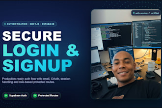 add user login, signup and authentication to your web app