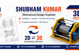 3d cad modelling and mechanical design in solid works