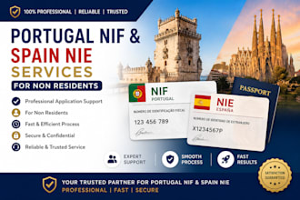 provide professional portugal nif and spain nie services for non residents
