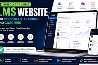 build a scalable lms website for corporate training and coaching