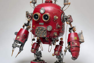 illustrate your mecha, robot and armored characters
