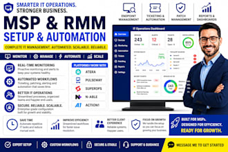 setup msp rmm and IT management system atera pulseway superops n able action one
