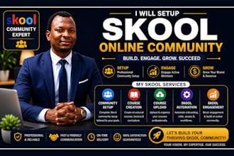do skool community setup skool community manager online community skool setup