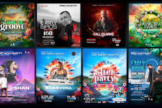 design a poster or flyer for underground rave club event