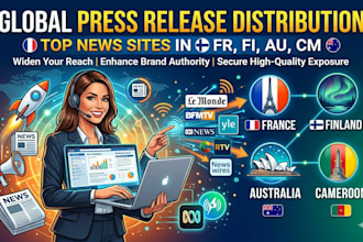 write and distribute your PR to top news sites in france fi au and cm