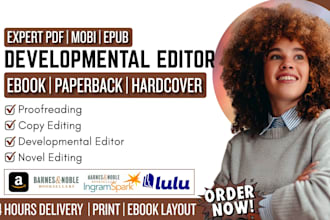 developmental edit and proofread fiction novel memoir romance ya novel editor