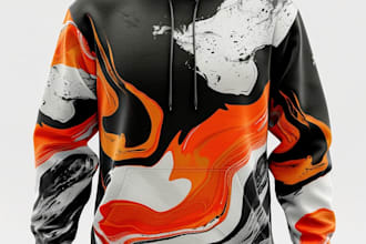 hoodie in a modern and trendy style