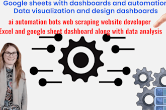 design a professional dashboard in google sheets or excel