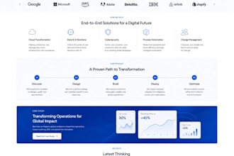 develop a modern business website