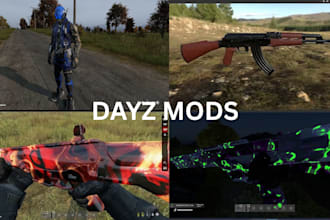 make custom clothing weapons gears and skins for dayz server