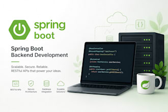 develop backend for your web application using springboot