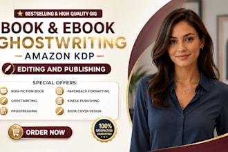 be your non fiction book editor ghost book writer romance ebook and ghostwriter