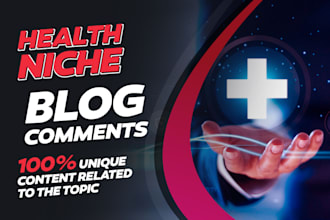 provide you health cbd medical niche blog comments backlinks
