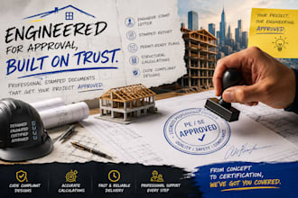 structural civil engineer stamp letter, engineer stamp report, stamped plan