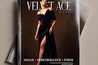 design premium magazine, brochure, report, and books
