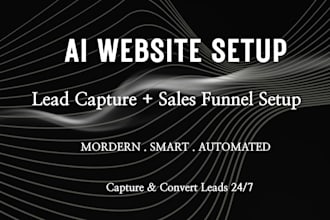 create an ai powered website with automation and chatbot