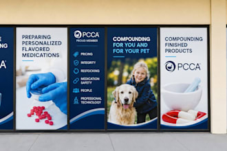 design professional window graphics, shop front, store front, decal signage