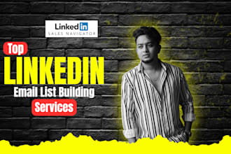 do b2b lead generation and find valid emails using linkedin