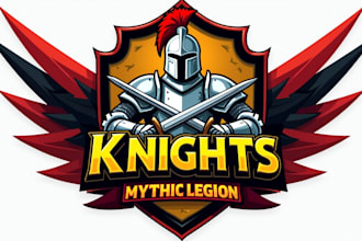 create an awesome knights sword mascot logo in 12 hours