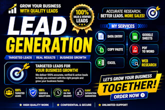 do targeted b2b lead generation and verified email list