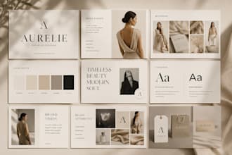 create luxury editorial moodboard and brand presentation design