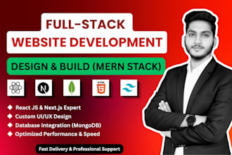 develop custom full stack mern stack web application
