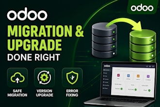 migrate upgrade and fix odoo erp version errors professionally