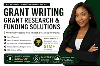 do grant writing, grant proposal, grant research, and grant application