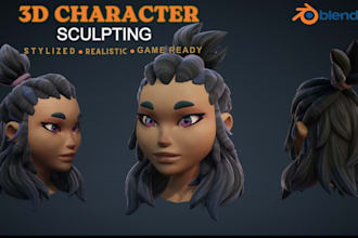 sculpt custom stylized 3d character model for games miniatures and 3d printing
