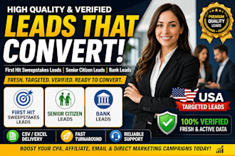 give premium gambler leads, sweepstak leads, loan leads, mca leads