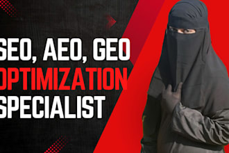 be SEO, aeo, and GEO optimization expert for your website or blog