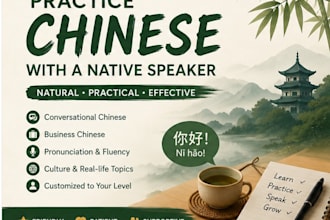 practice chinese with you as a native speaker
